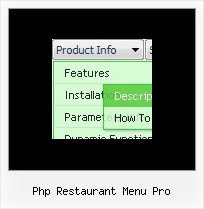 Php Restaurant Menu Pro Cool Javascript Slide Menu