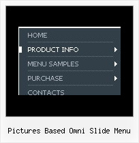 Pictures Based Omni Slide Menu Scrolling Website Menu