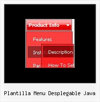 Plantilla Menu Desplegable Java Drop Menus