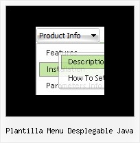 Plantilla Menu Desplegable Java Javascript Navigation Bars