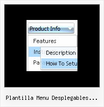 Plantilla Menu Desplegables Frontpage Vertical Navigation Bar Javascript