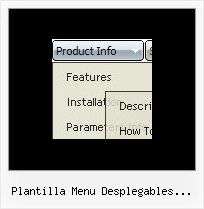 Plantilla Menu Desplegables Frontpage Drop Menu Javascript