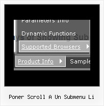 Poner Scroll A Un Submenu Li Dhtml Web Menus