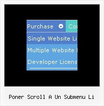 Poner Scroll A Un Submenu Li Java Script Template Menu
