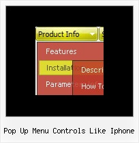 Pop Up Menu Controls Like Iphone Drop Down Menus Of States