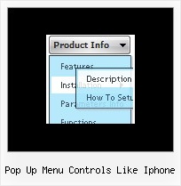 Pop Up Menu Controls Like Iphone Pull Down Menu Html Codes