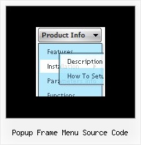 Popup Frame Menu Source Code Menu Windows En Javascript