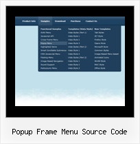 Popup Frame Menu Source Code Javascript Menu Frame Support