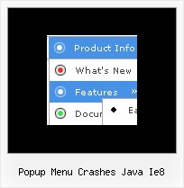 Popup Menu Crashes Java Ie8 Dhtml Hide Javascript