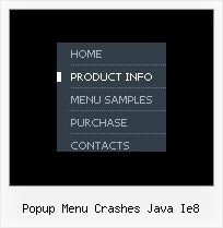 Popup Menu Crashes Java Ie8 Java Script Sample