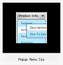 Popup Menu Css Dhtml Dropdown Menu Shadow
