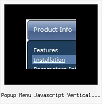 Popup Menu Javascript Vertical Beautiful Java Onmouseover Menu