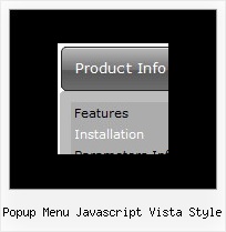 Popup Menu Javascript Vista Style Side Frame Navigation Software