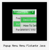 Popup Menu Menu Flotante Java Cross Frame Drop Down
