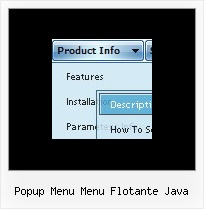 Popup Menu Menu Flotante Java Menu Deroulant Css