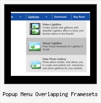 Popup Menu Overlapping Framesets Xp Menu Dhtml