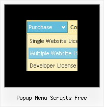 Popup Menu Scripts Free Html For Menus