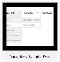 Popup Menu Scripts Free Javascript Of Menus