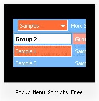 Popup Menu Scripts Free Pull Down Menu Templates