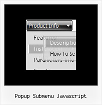 Popup Submenu Javascript Vertical Pop Up Menu Javascript