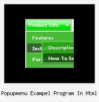 Popupmenu Exampel Program In Html Horizontal Menu Js