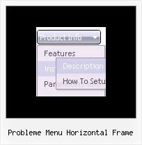 Probleme Menu Horizontal Frame Onmouseover Dhtml