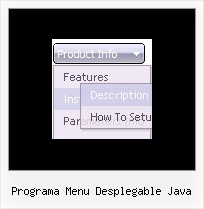 Programa Menu Desplegable Java Javascript Popup Effects