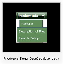 Programa Menu Desplegable Java Javascript Menubar Example