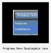 Programa Menu Desplegable Java Dropdown Menus