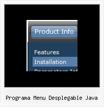 Programa Menu Desplegable Java Web Menu Examples