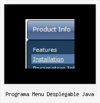 Programa Menu Desplegable Java Html States Pulldown Menu