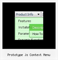Prototype Js Context Menu Navigation Style Drop Down Menu