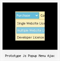 Prototype Js Popup Menu Ajax Javascript Windows Start Menu