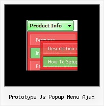Prototype Js Popup Menu Ajax Web Design Pulldown Menu