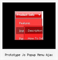Prototype Js Popup Menu Ajax Rollover Menus Script