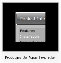 Prototype Js Popup Menu Ajax Javascript Mouseover Cascading Menu