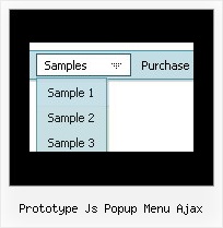 Prototype Js Popup Menu Ajax Rollover Submenu