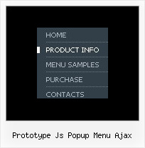 Prototype Js Popup Menu Ajax Internet Explorer Sample