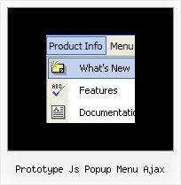 Prototype Js Popup Menu Ajax Javascript Flyout