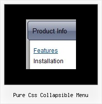 Pure Css Collapsible Menu Net Popup Menu