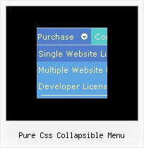 Pure Css Collapsible Menu Drop Down Fade Menu