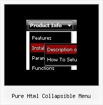 Pure Html Collapsible Menu Dhtml Expanding Menu