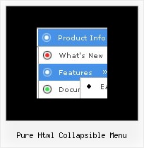 Pure Html Collapsible Menu Vertical Css Drop Down Menus