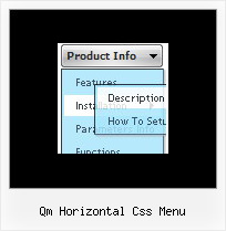Qm Horizontal Css Menu Simple Horizontal Menu