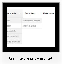 Read Jumpmenu Javascript Javascript Horizontal Float Menu