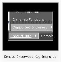 Remove Incorrect Key Dmenu Js Cascading Web Menu Example