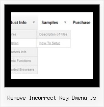 Remove Incorrect Key Dmenu Js Drop Down Menu Navigation Javascript Tutorial