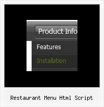 Restaurant Menu Html Script Top Menu Java