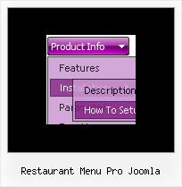 Restaurant Menu Pro Joomla Expanding Dhtml Vertical Menu