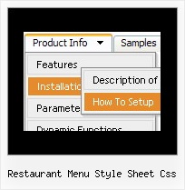 Restaurant Menu Style Sheet Css How To Create Animated Menu Bar In Html